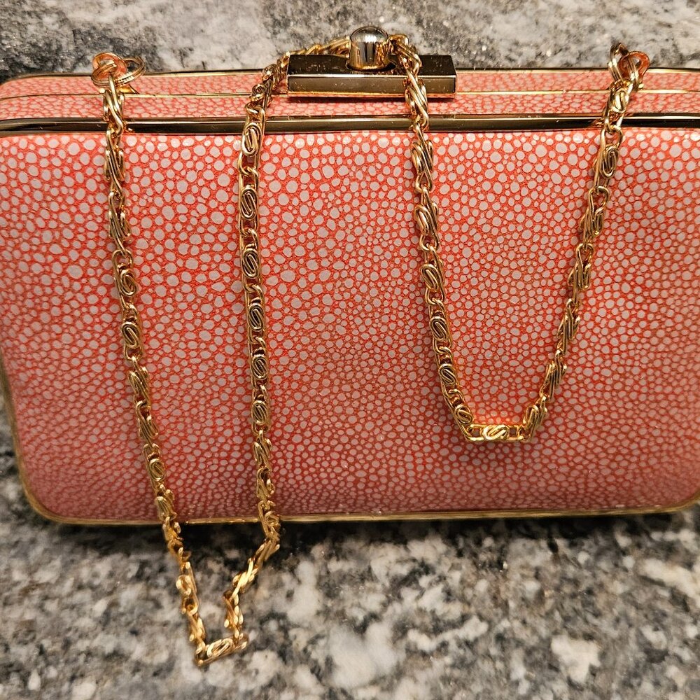 J. McLaughlin Pink Box Bag Purse NICE!